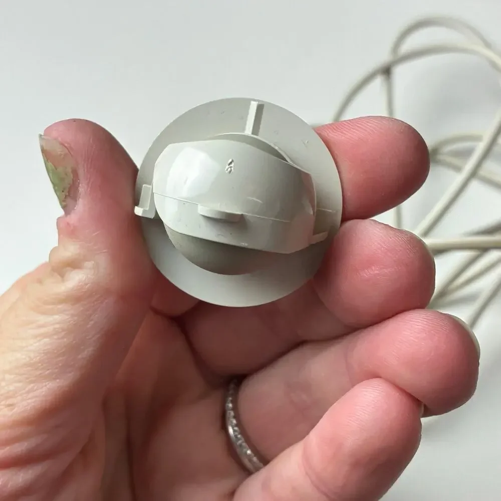 Vintg Microsoft 2.1A Mechanical Roller Ball Mouse Port Compatible Wired 2 Button